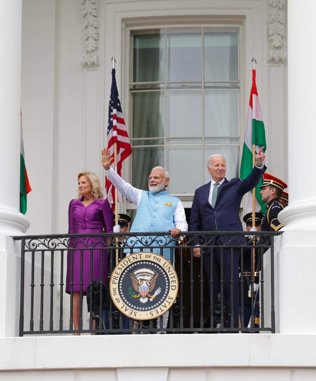 व्हाइट हाउस में मोदी मोदी, हुआ शानदार स्वागत