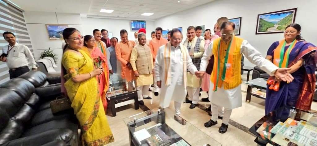 हरिद्वार में जेपी नड्डा, 2024 पर चर्चा