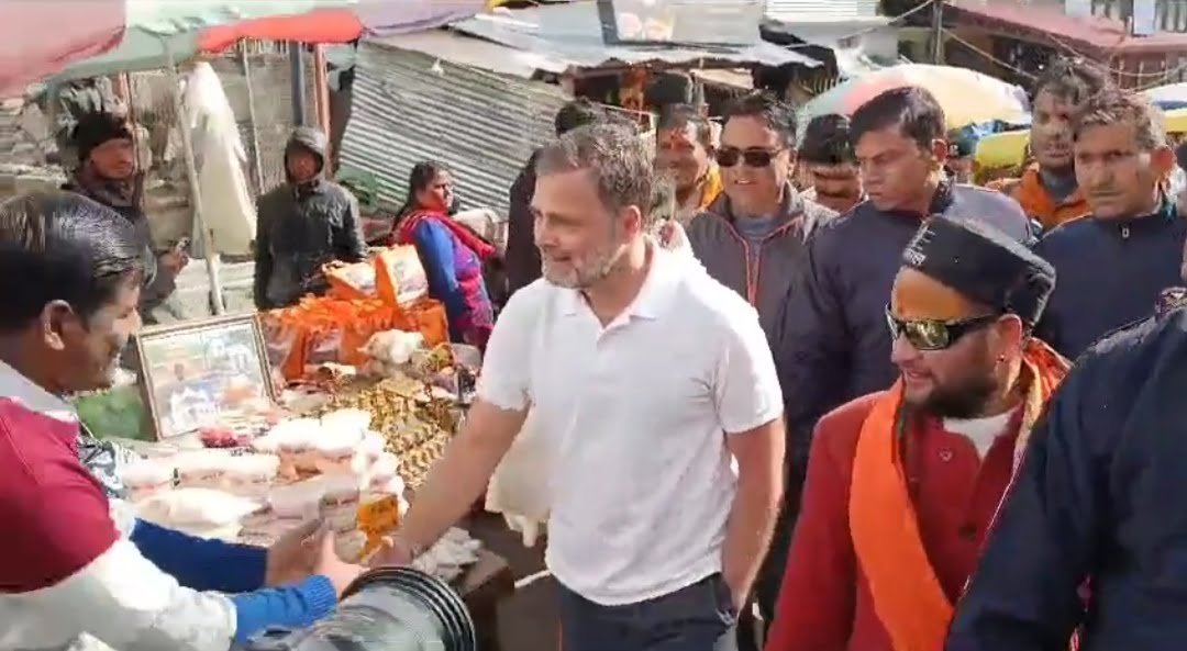 केदारनाथ में राहुल गांधी, उत्तराखंड कांग्रेस के ये नेता साथ