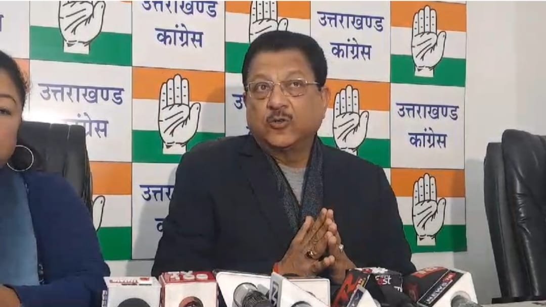 सूर्यकांत धस्माना का बीजेपी पर हमला