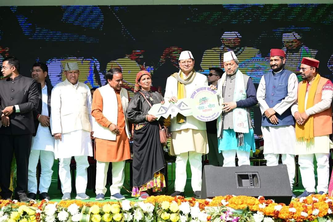 चमोली में मुख्यमंत्री पुष्कर धामी