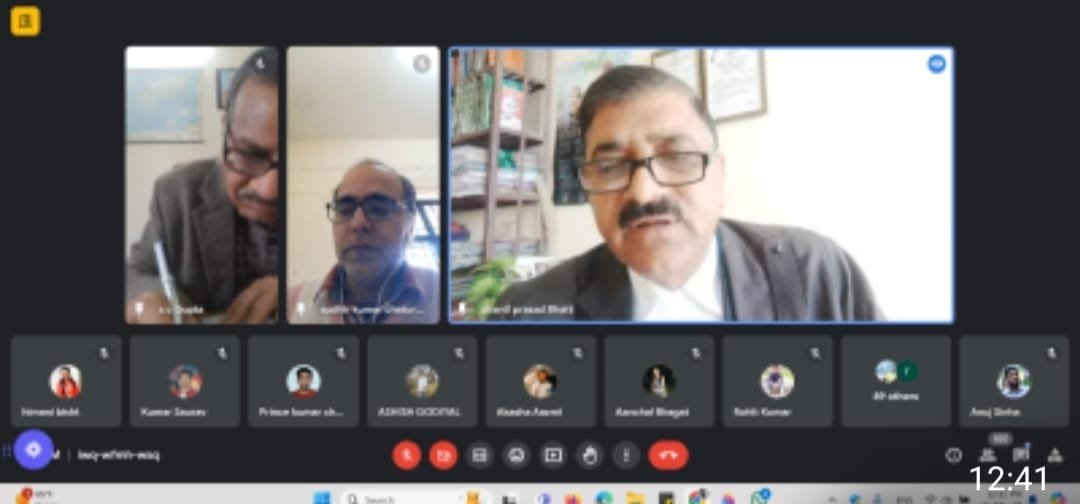 तीन नये कानूनों पर वेबिनार में चर्चा