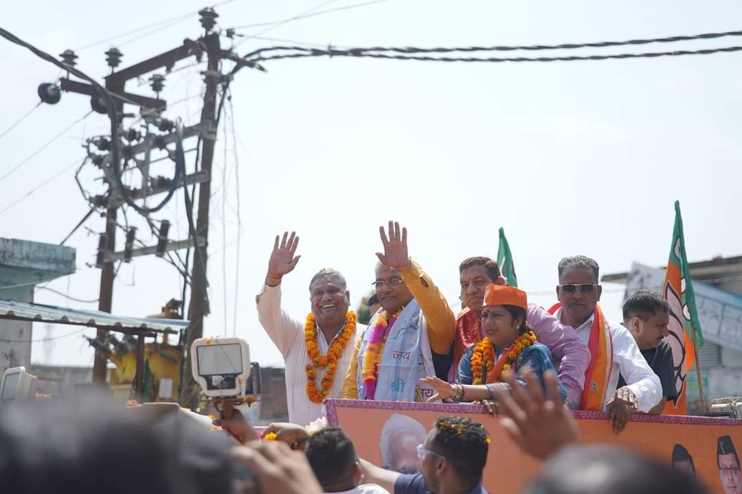 हरिद्वार में त्रिवेंद्र रावत का रोड शो