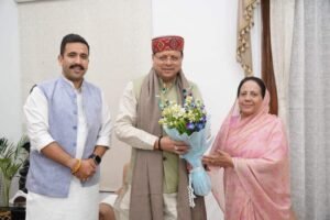 हिमाचल के मंत्री की धामी से मुलाकात