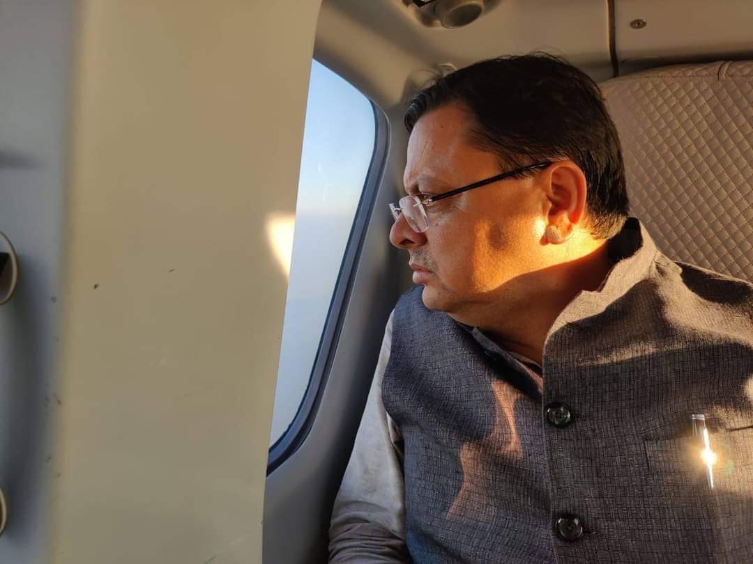 चंपावत में सीएम ने किया आपदा प्रभावित इलाकों का हवाई सर्वे