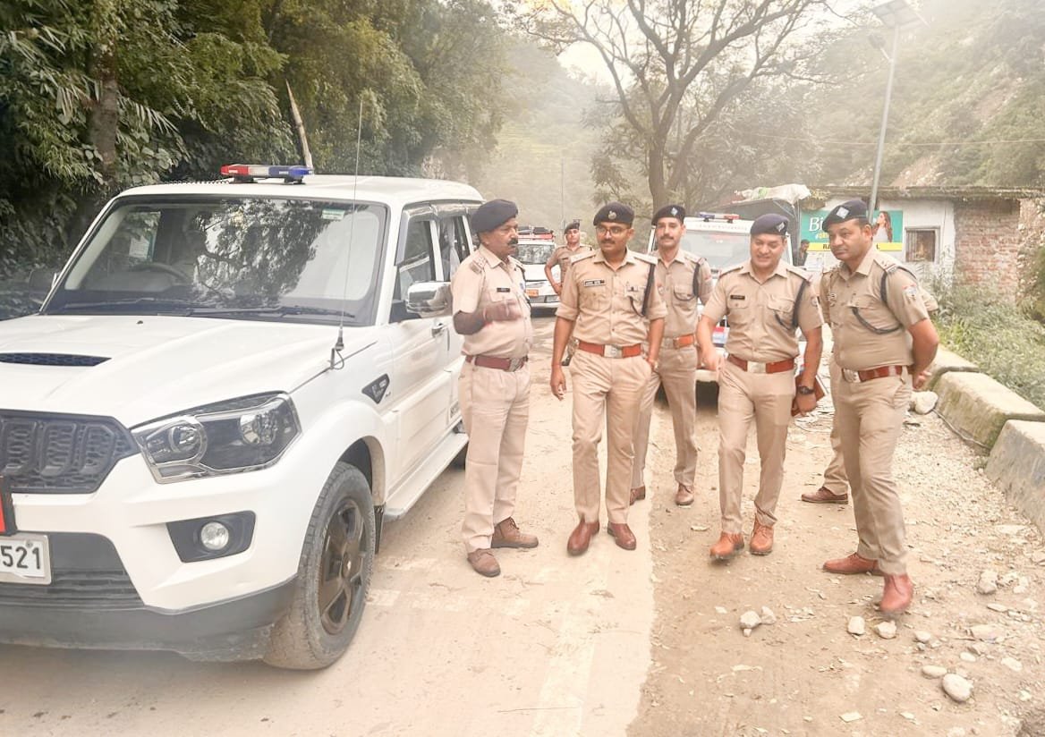 रुद्रप्रयाग के एसपी ने लिया केदारनाथ रूट का जायजा