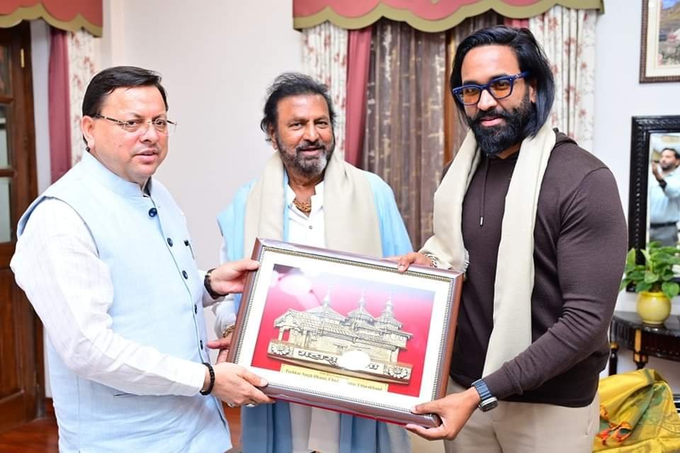 सीएम धामी से मिले अभिनेता मोहन बाबू