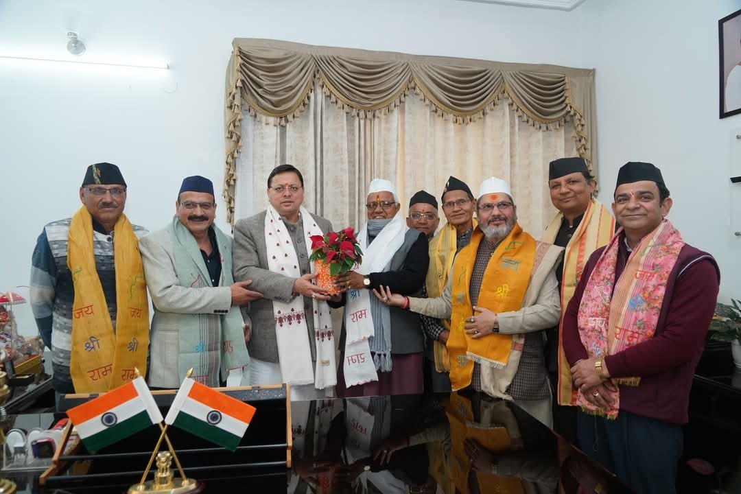 अखिल गढ़वाल सभा की कार्यकारिणी ने सीएम धामी से की मुलाकात