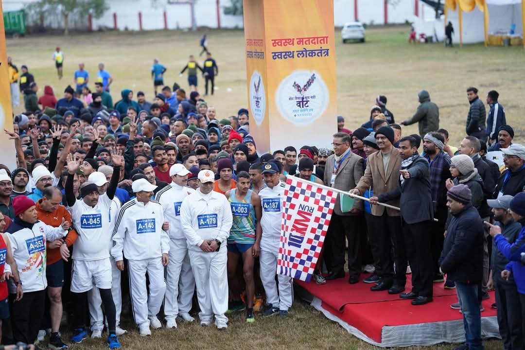 मतदाताओं को जागरूक करने के लिए मैराथन