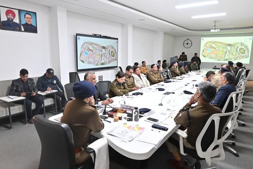 नेशनल गेम्स की सुरक्षा व्यवस्था को लेकर डीजीपी की समीक्षा बैठक