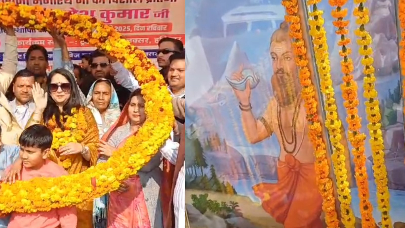 विधायक उमेश  कुमार ने निभाया एक और वादा लक्सर में भगवान भागीरथ की प्रतिमा की हुई स्थापना