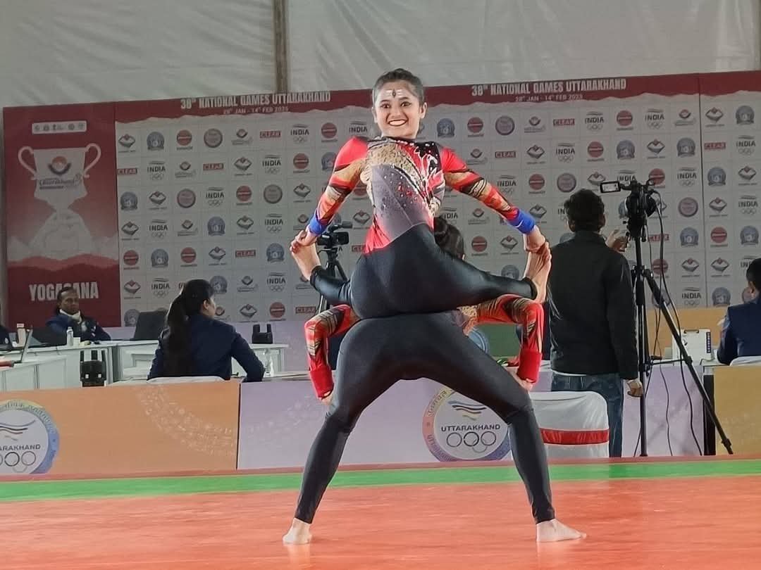 राष्ट्रीय खेलों में योगा प्रतियोगिता में हरियाणा को एक इवेंट में गोल्ड मेडल