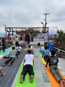 कार्तिक स्वामी मंदिर में हरित योग दिवस