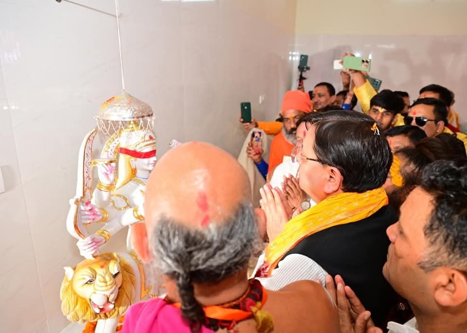 सीएम धामी ने लिया कालू सिद्ध मंदिर के प्राण प्रतिष्ठा समारोह में हिस्सा