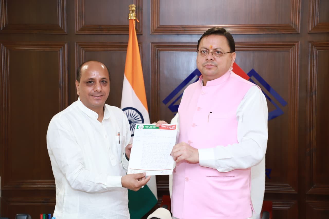 यमुनाघाटी आपदा पर सीएम से मिले मनवीर चौहान