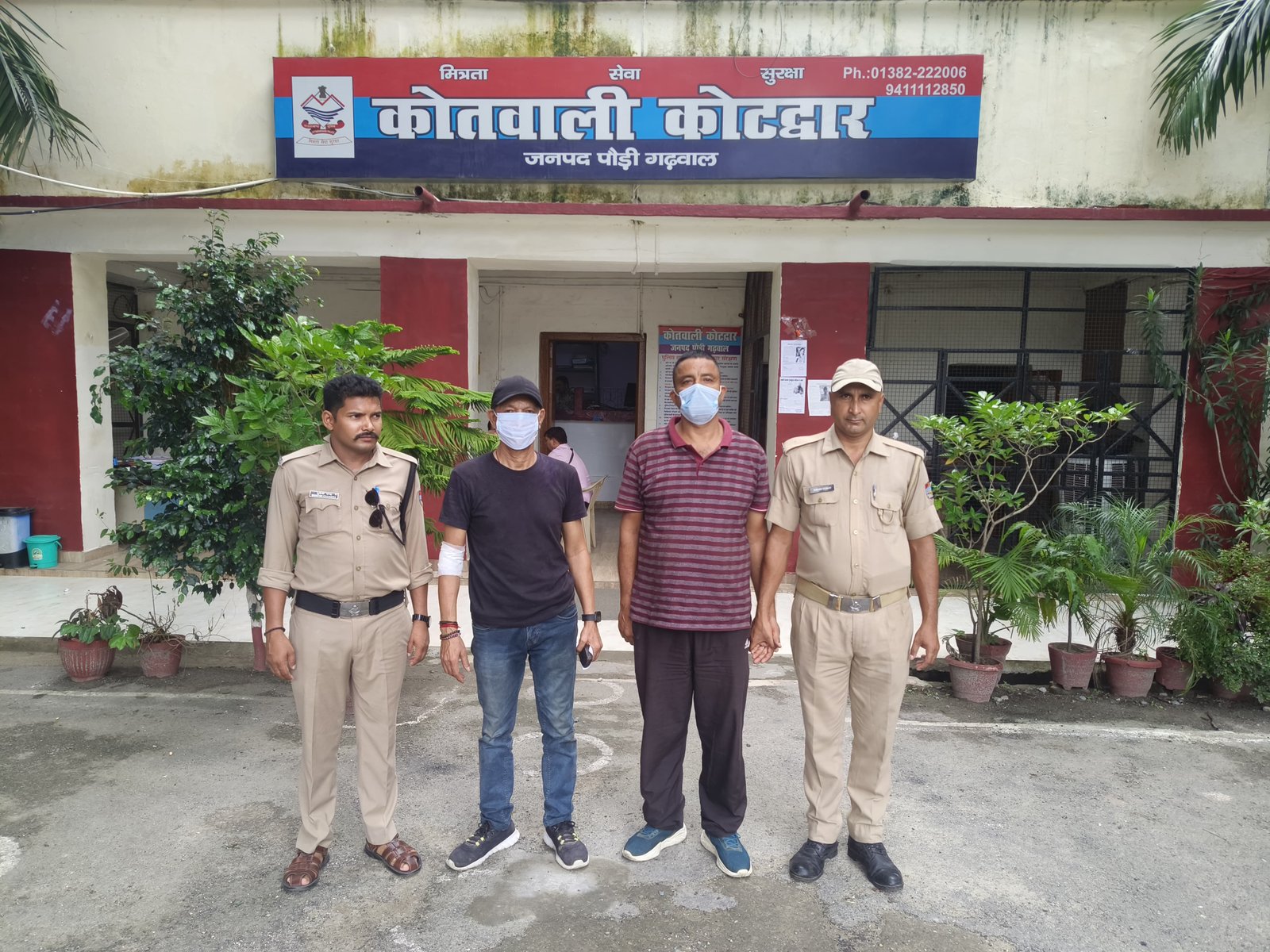 कोटद्वार में शांति भंग के आरोप में 2 आरोपी गिरफ्तार