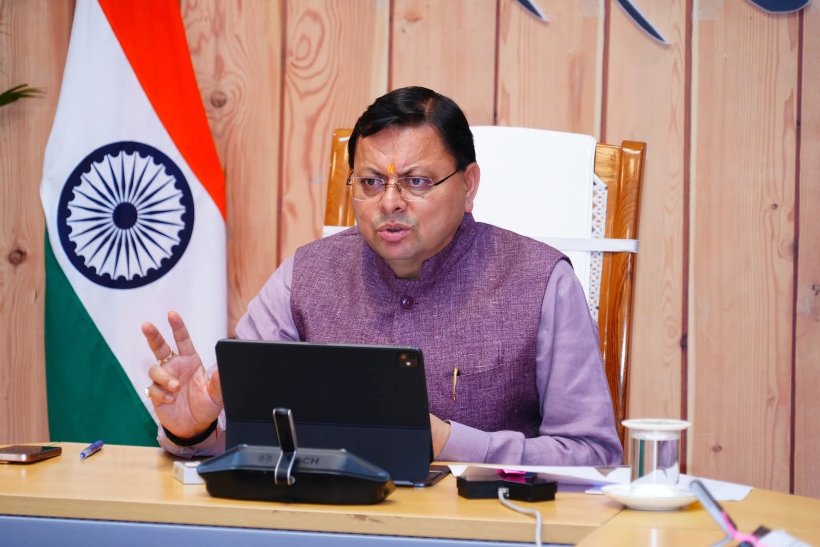 GST की दरें कम होने के फायदे गिनाएगी बीजेपी, सीएम धामी ने की वर्चुअल बैठक