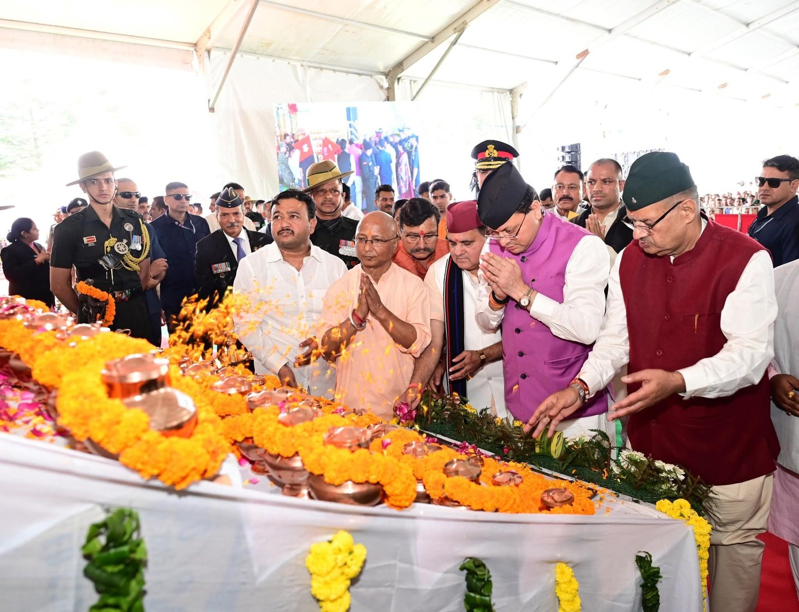 सीएम धामी ने शहीद सम्मान यात्रा का समापन किया