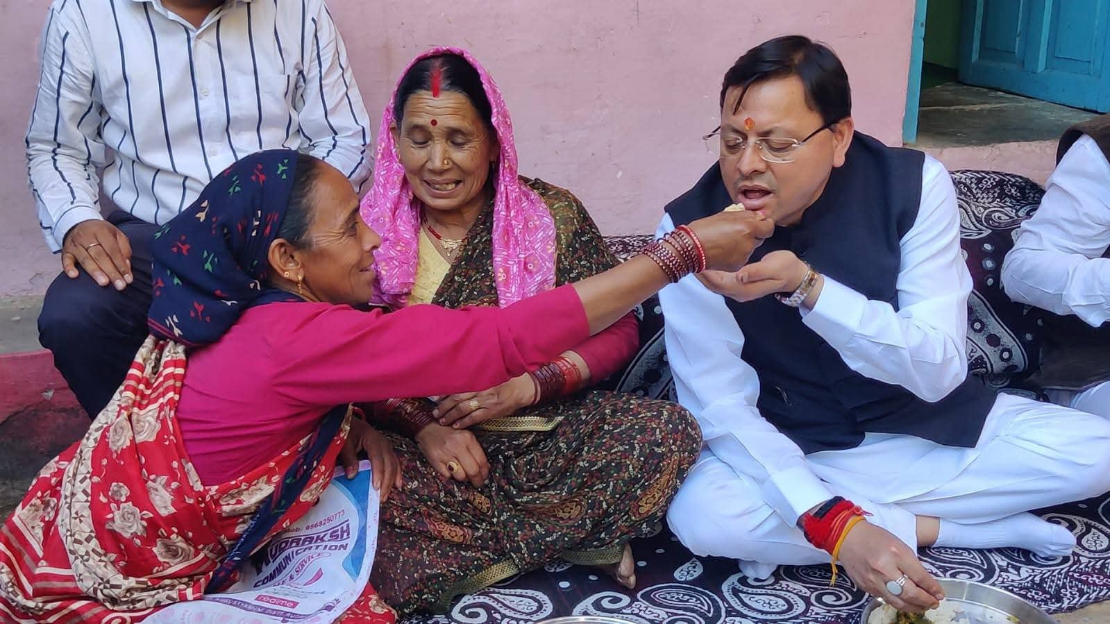 इगास पर रुद्रप्रयाग के आपदा प्रभावित भौंर गांव पहुंचे सीएम धामी