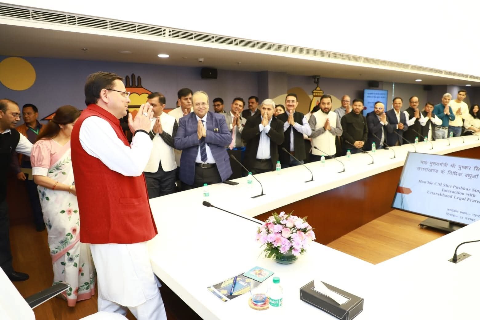 दिल्ली में प्रवासी उत्तराखंडी अधिवक्ताओं से सीएम धामी का संवाद