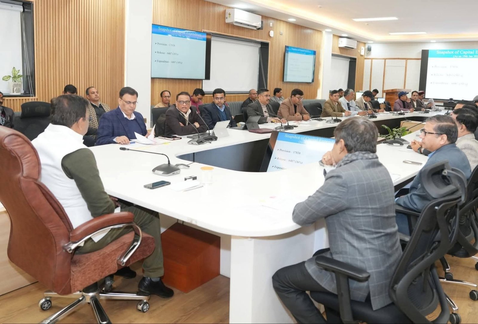 मुख्य सचिव ने सचिवालय में पूंजीगत व्यय को लेकर की अहम बैठक