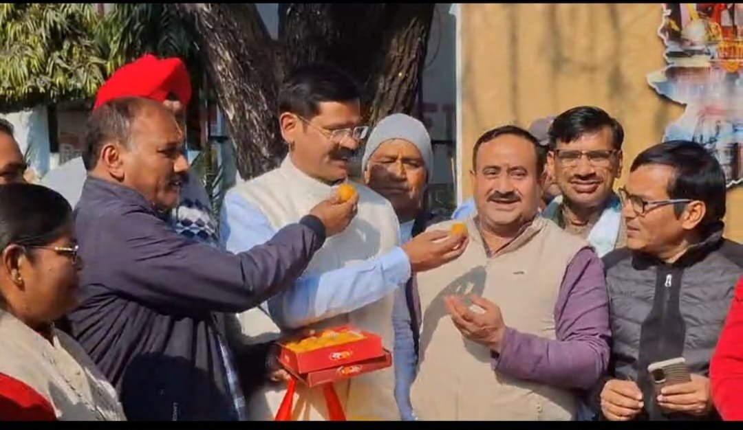 बीजेपी नेताओं ने नितिन नबीन के राष्ट्रीय अध्यक्ष बनने पर मनाया जश्न