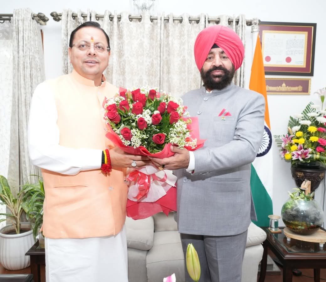 राज्यपाल से मिले सीएम धामी