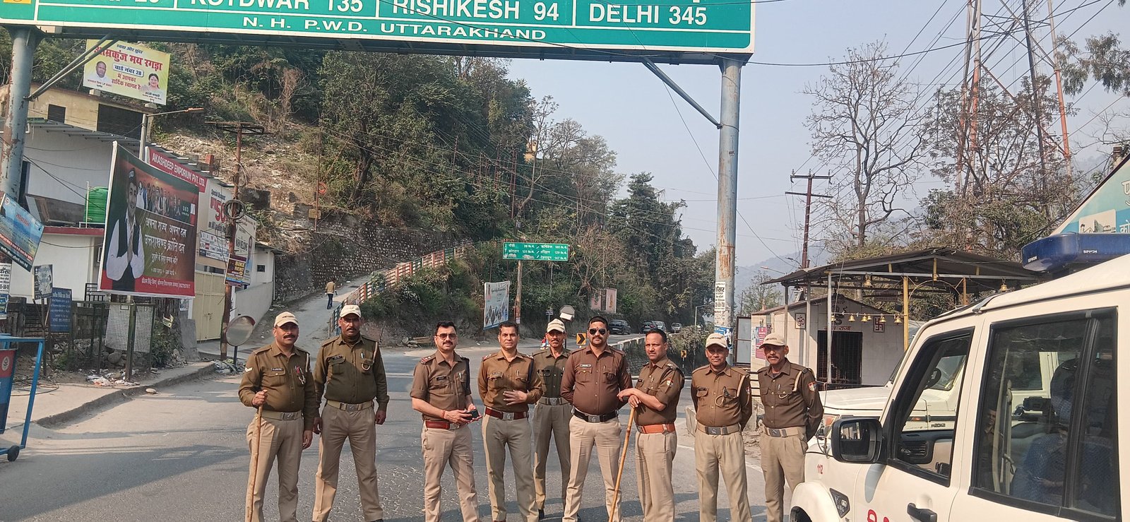 होली के मौके पर पौड़ी पुलिस की मुस्तैदी