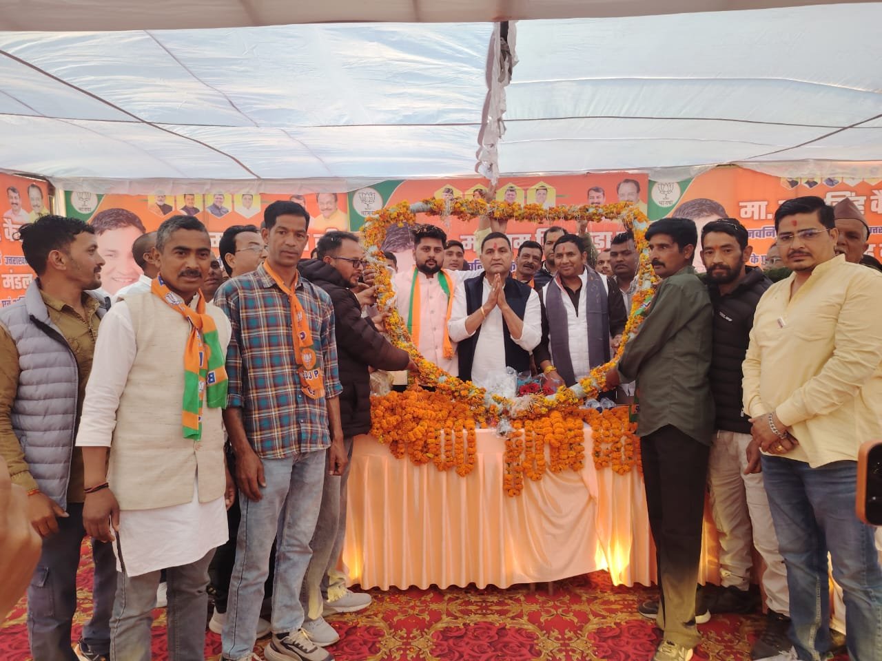 कैबिनेट मंत्री राम सिंह कैड़ा का रामगढ़ में जोरदार स्वागत, लोगों में दिखा उत्साह