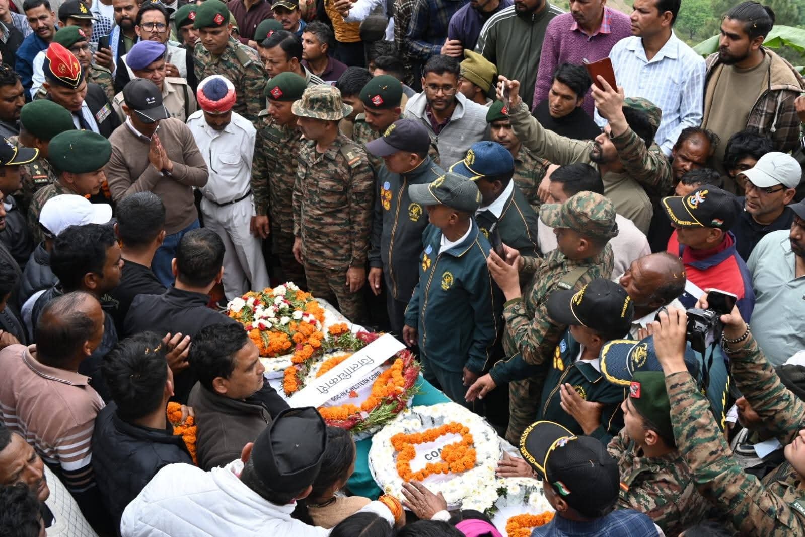 पिथौरागढ़ के शहीद विकास कुमार को दी गई अंतिम विदाई