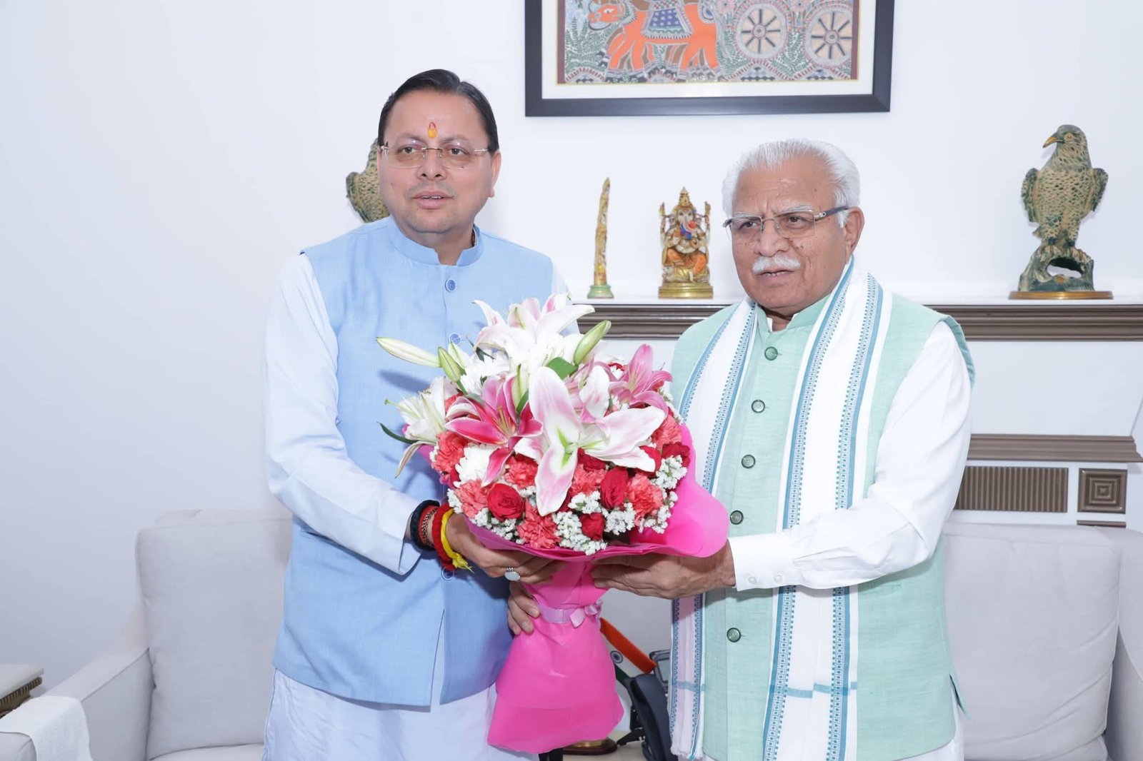 केंद्रीय मंत्री मनोहर लाल से मिले सीएम धामी, हरिद्वार कुंभ को लेकर दिए अहम प्रस्ताव