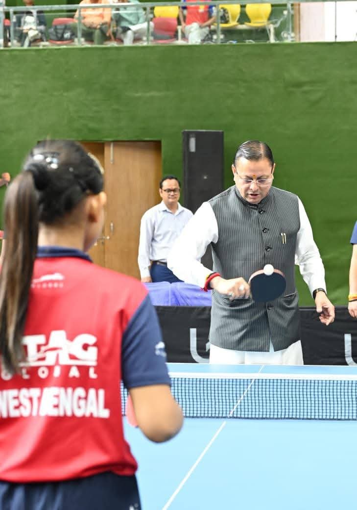 सीएम धामी ने देहरादून में किया टेबल टेनिस चैंपियनशिप का आगाज