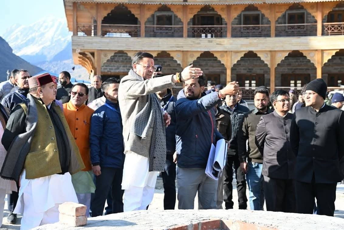 सीएम धामी ने बदरीनाथ मास्टर प्लान के काम का लिया जायजा