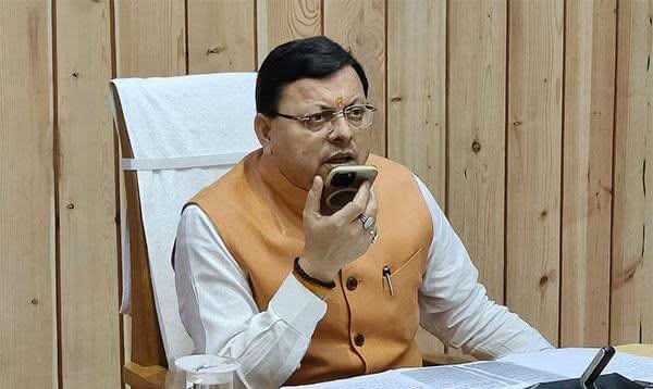 चमोली में आपदा से सड़क को हुए नुकसान का सीएम धामी ने लिया संज्ञान