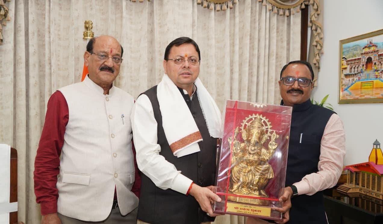 मध्य प्रदेश के ऊर्जा मंत्री की सीएम धामी से मुलाकात