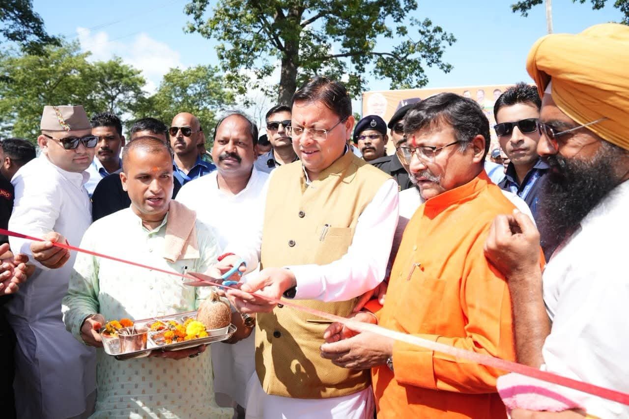 सीएम धामी ने खटीमा में किया गौशाला का उद्घाटन