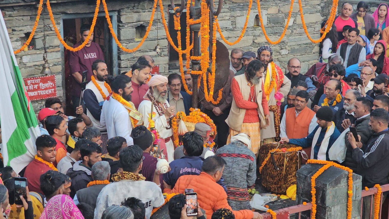 गोपीनाथ मंदिर में विराजमान हुई रुद्रनाथ जी की उत्सव डोली